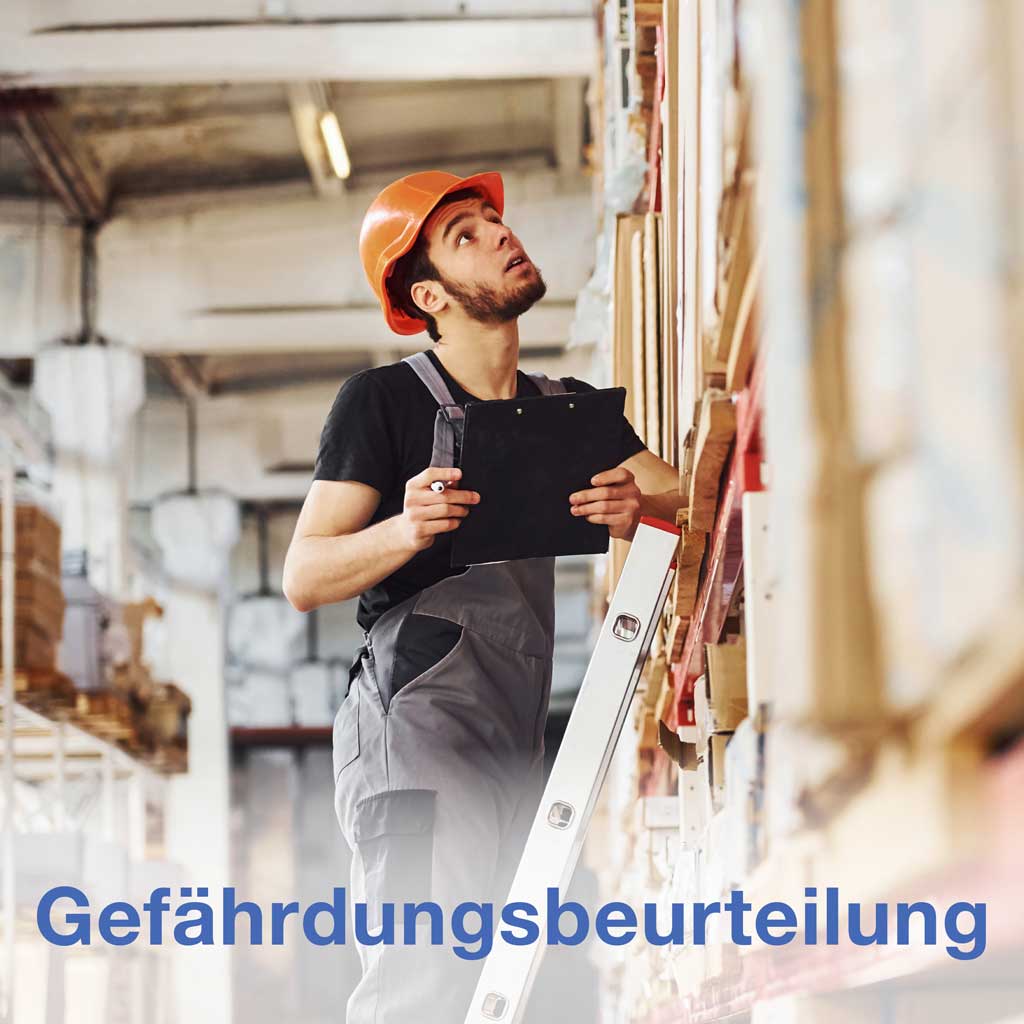 Gefährdungsbeurteilung von Regalschäden durch Regalprüfer vom Planungsbüro Buter aus Melle.