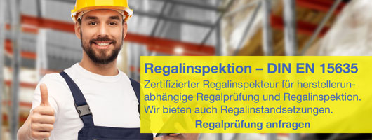 Anfrage für Regalinspektion und Regalinstandsetzung von Planungsbüro Buter aus Melle
